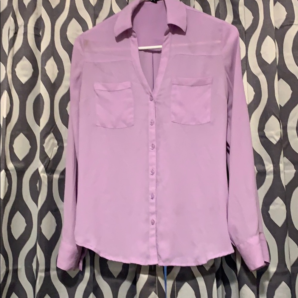 Lilac colored Express blouse